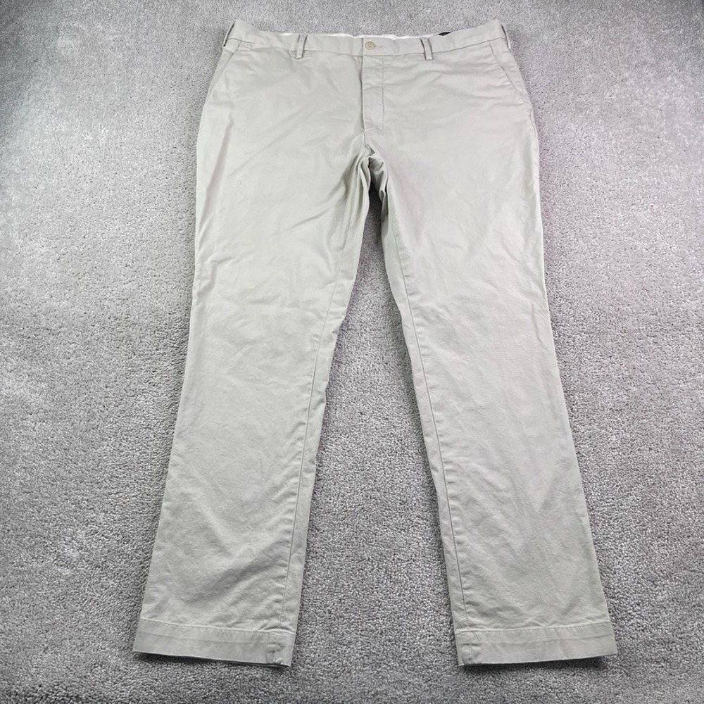 Polo Ralph Lauren Pants Mens 40x32 Tan Khaki Stretch Slim Fit Chino Slacks